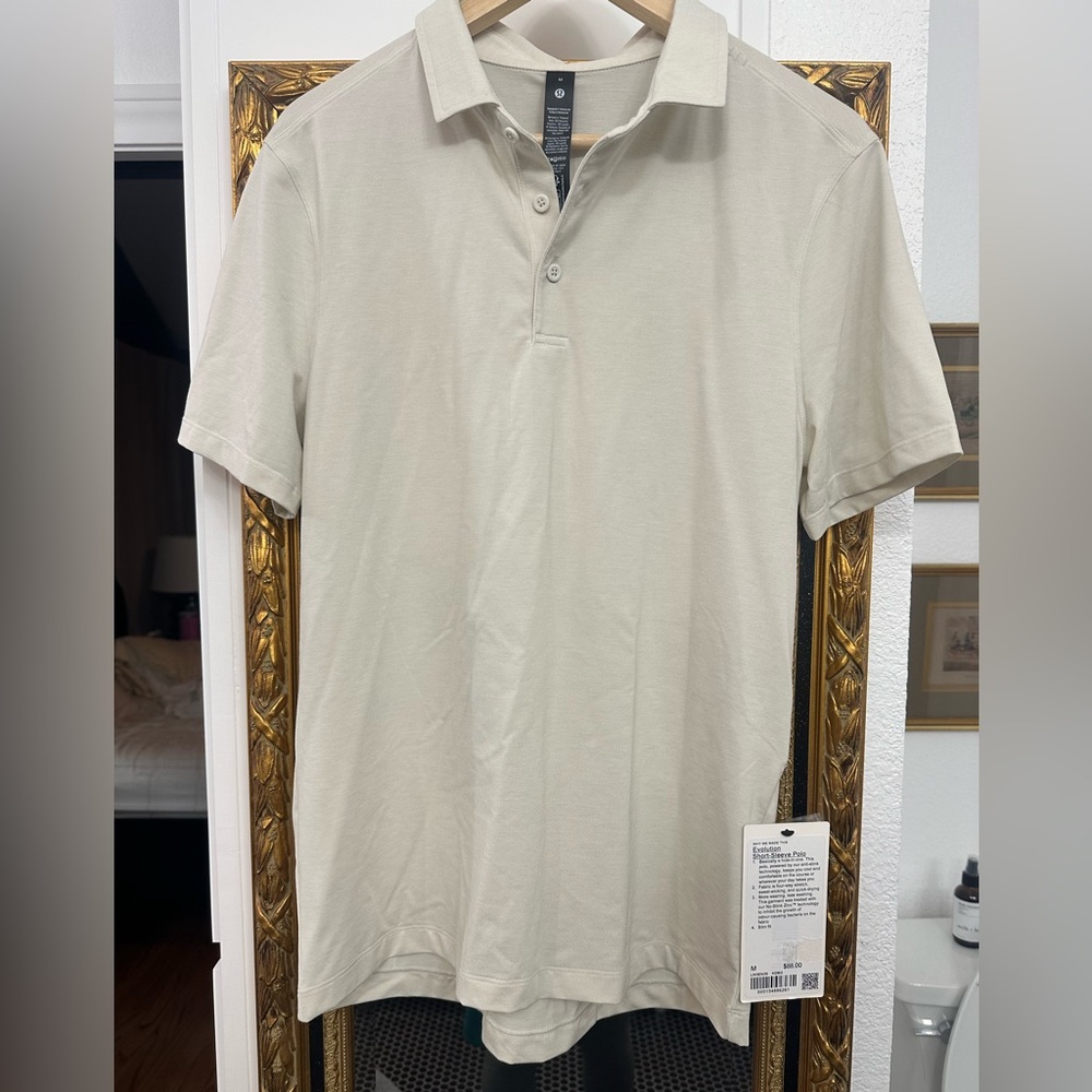 lululemon athletica Cream Polo Shirt